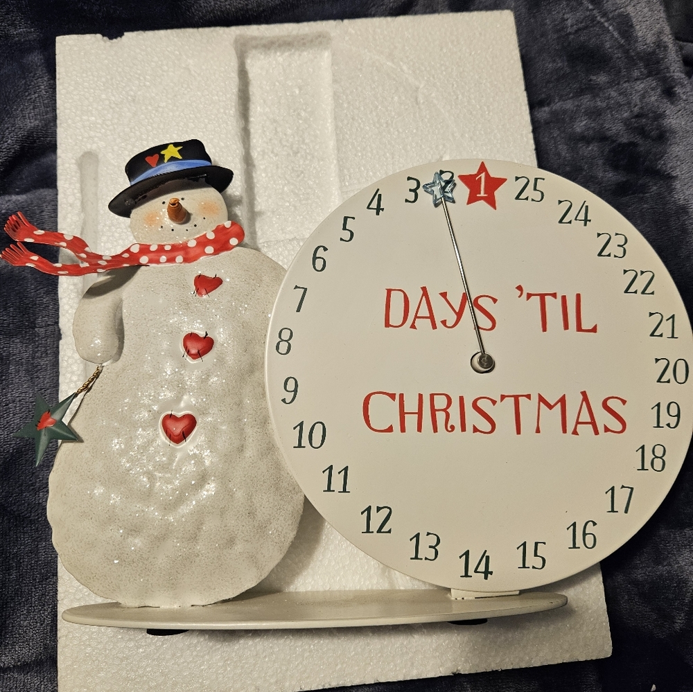 Hallmark Christmas snowman countdown calendar